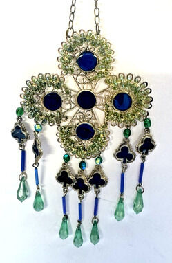 Vintage Katherines Collection Hanging Ornament or Suncatcher 9" T-Wall, Window